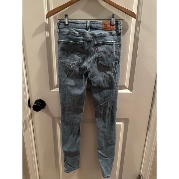 Levi's 721 High Rise Distressed Skinny Jeans Size 26 - Picture 8 of 12